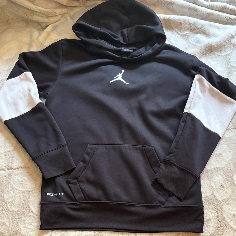 Jordan Black and White Dri-FIT Hoodie